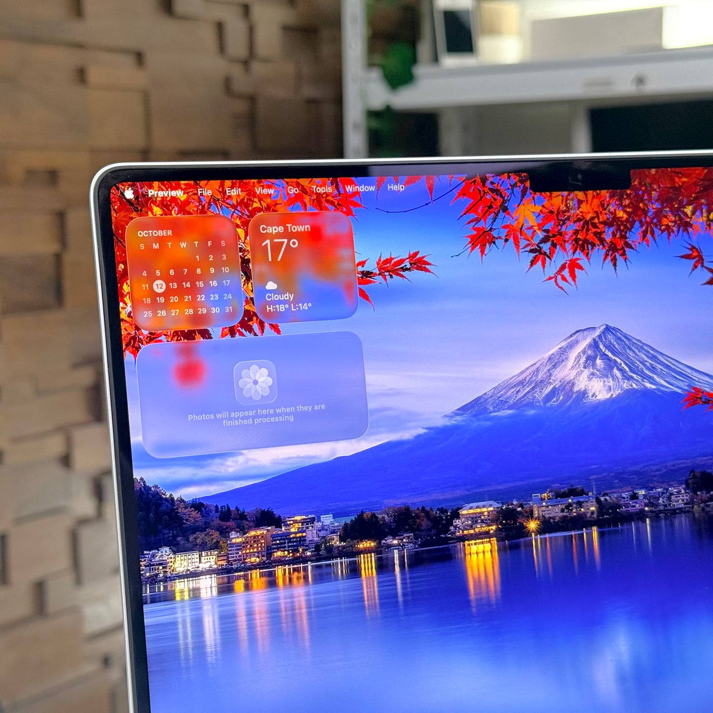 Close-up of the Liquid Retina XDR display on a demo MacBook Pro 14-inch M4 Pro - Mac Shack
