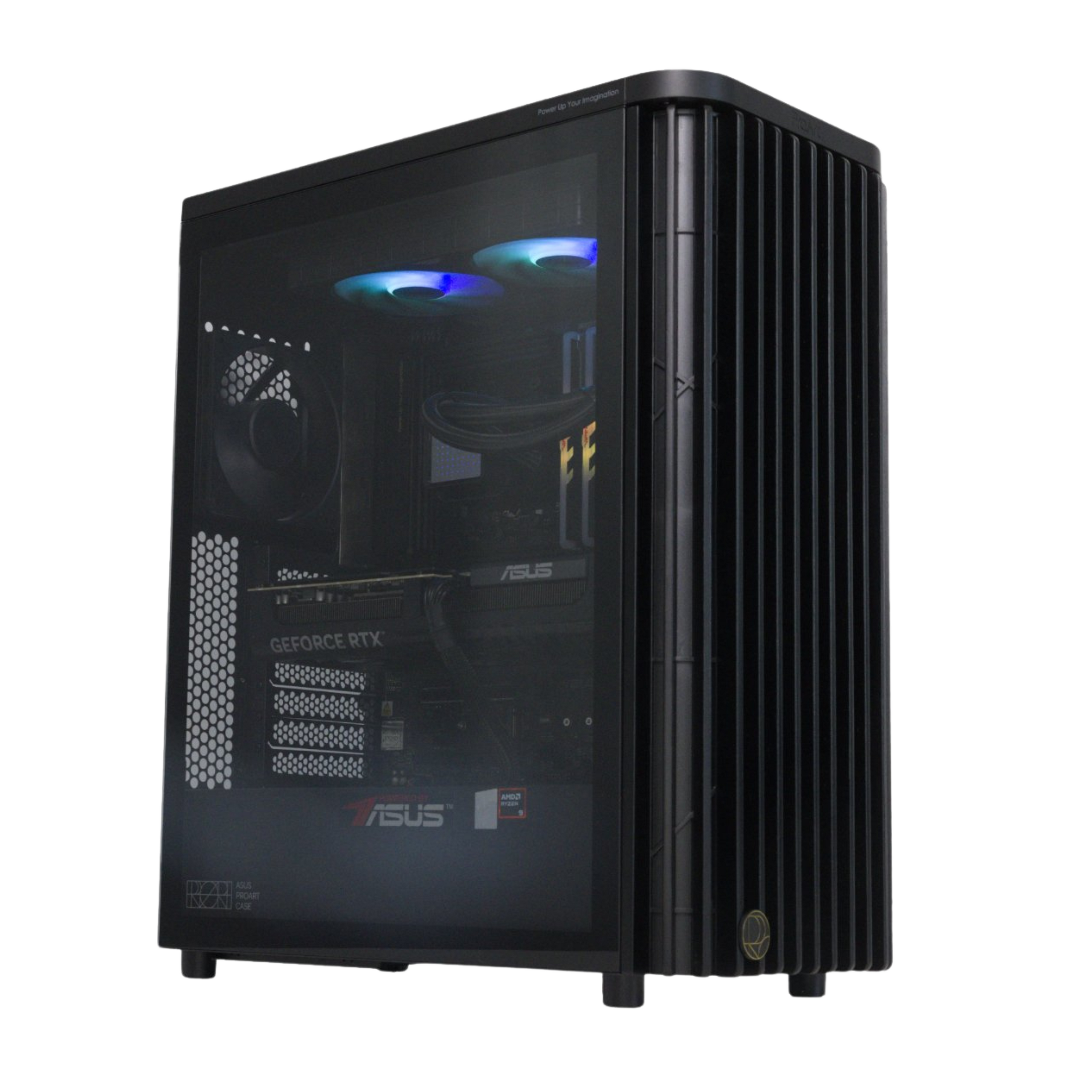 ASUS Content Creator Workstation PC MICHELANGELO 4.4Ghz AMD Ryzen 9 9900X AM5 (32GB RAM, 1TB SSD, Asus GeForce RTX 5070) - New - Mac Shack