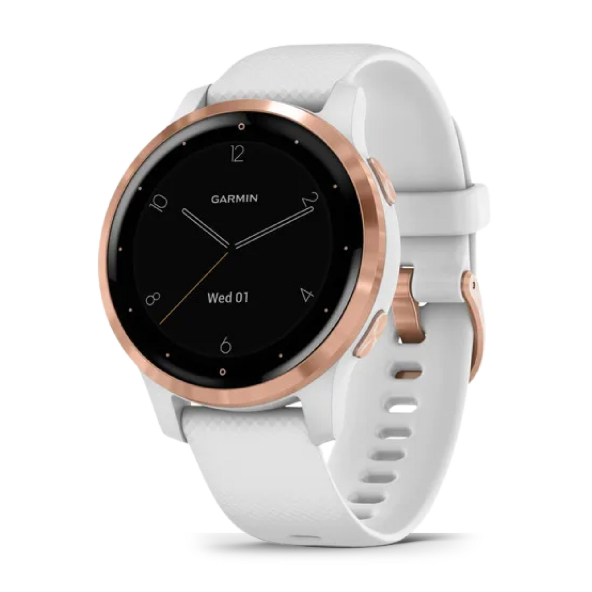 Garmin Vivoactive 4S (40mm, Rose Gold with White Silicone Band