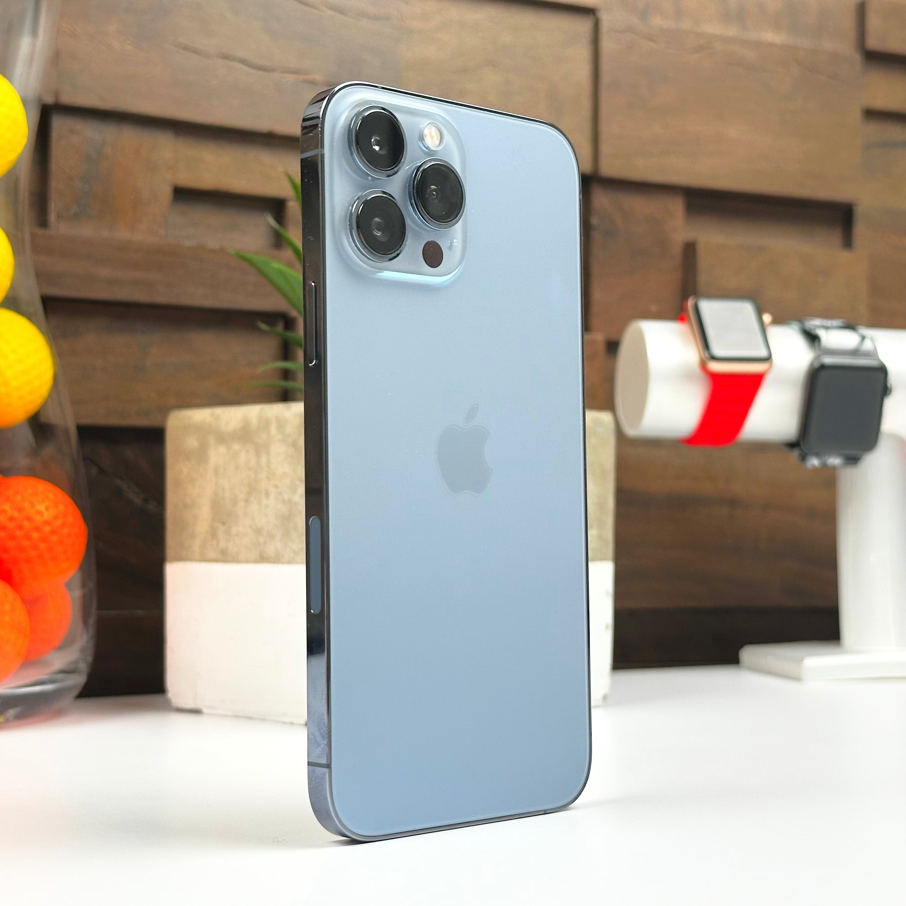Apple iPhone 13 Pro Max (128GB, Sierra Blue) - Pre Owned / 12 Month Limited Warranty - Mac Shack