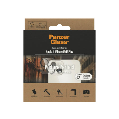 PanzerGlass™ Picture Perfect Camera Lens Protector Apple iPhone 14/14 Plus - Black - Mac Shack