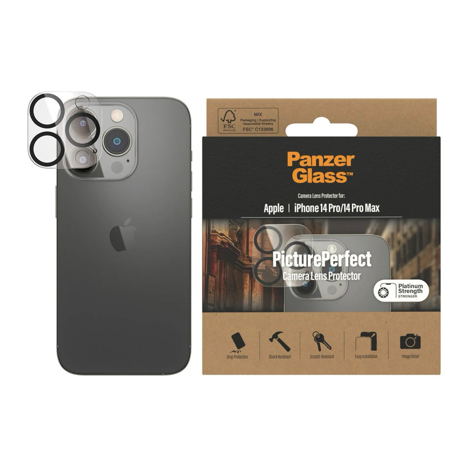 PanzerGlass™ Picture Perfect Camera Lens Protector Apple iPhone 14 Pro/14 Pro Max - Black