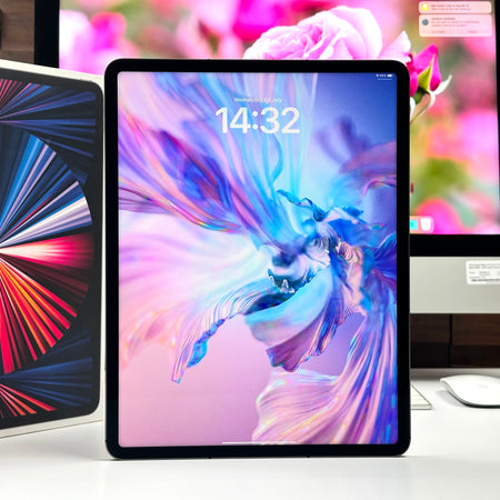 2021 12.9-inch Apple iPad Pro 5th Gen M1 (256GB, Wifi & Cellular, Space Gray) - Pre Owned / 3 Month Warranty - Mac Shack
