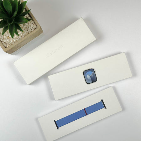 Apple Watch Series 9 (41mm, Silver Aluminium with Winter Blue Sports Loop, GPS & Cellular) - Pre Owned / 3 Month Warranty - Mac Shack