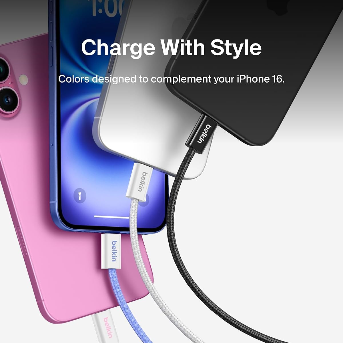 Belkin 1.5m BoostCharge 60W USB-C to USB-C Cable 2-pack - Pink, view 4