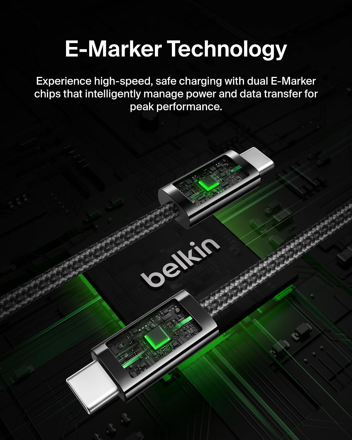 Belkin 240W BoostCharge USB-C to USB-C Cable 2-pack - Black