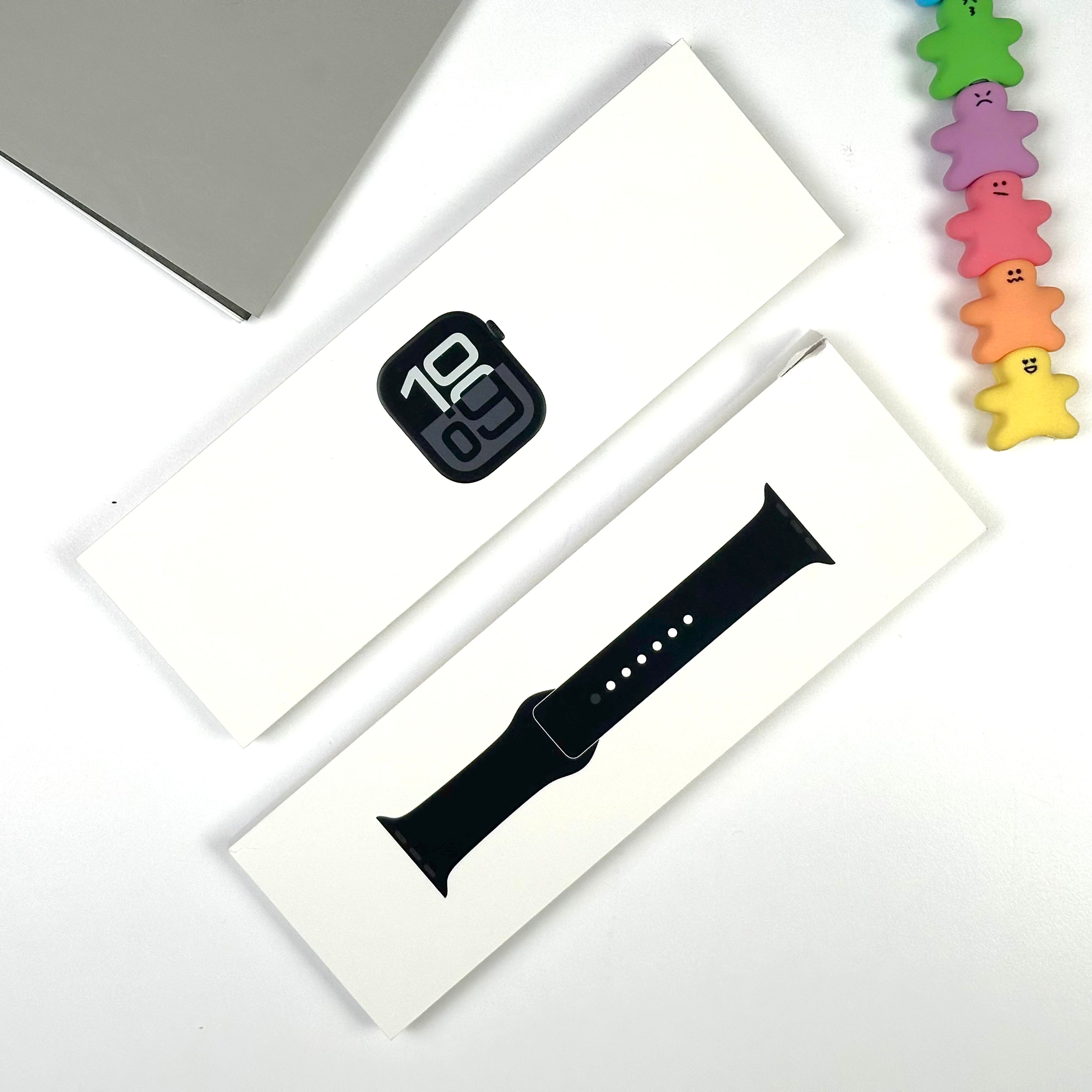 2024 Apple Watch Series 10 (46mm, Jet Black Aluminium with Black Sports Band, GPS) - Pre Owned / Apple Limited Warranty - Mac Shack