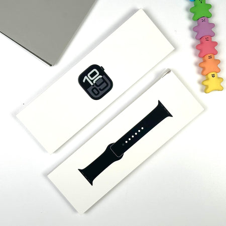 2024 Apple Watch Series 10 (46mm, Jet Black Aluminium with Black Sports Band, GPS) - Pre Owned / Apple Limited Warranty - Mac Shack