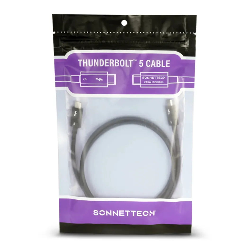 Sonnet Thunderbolt 5 Cable, 0.8m - Black