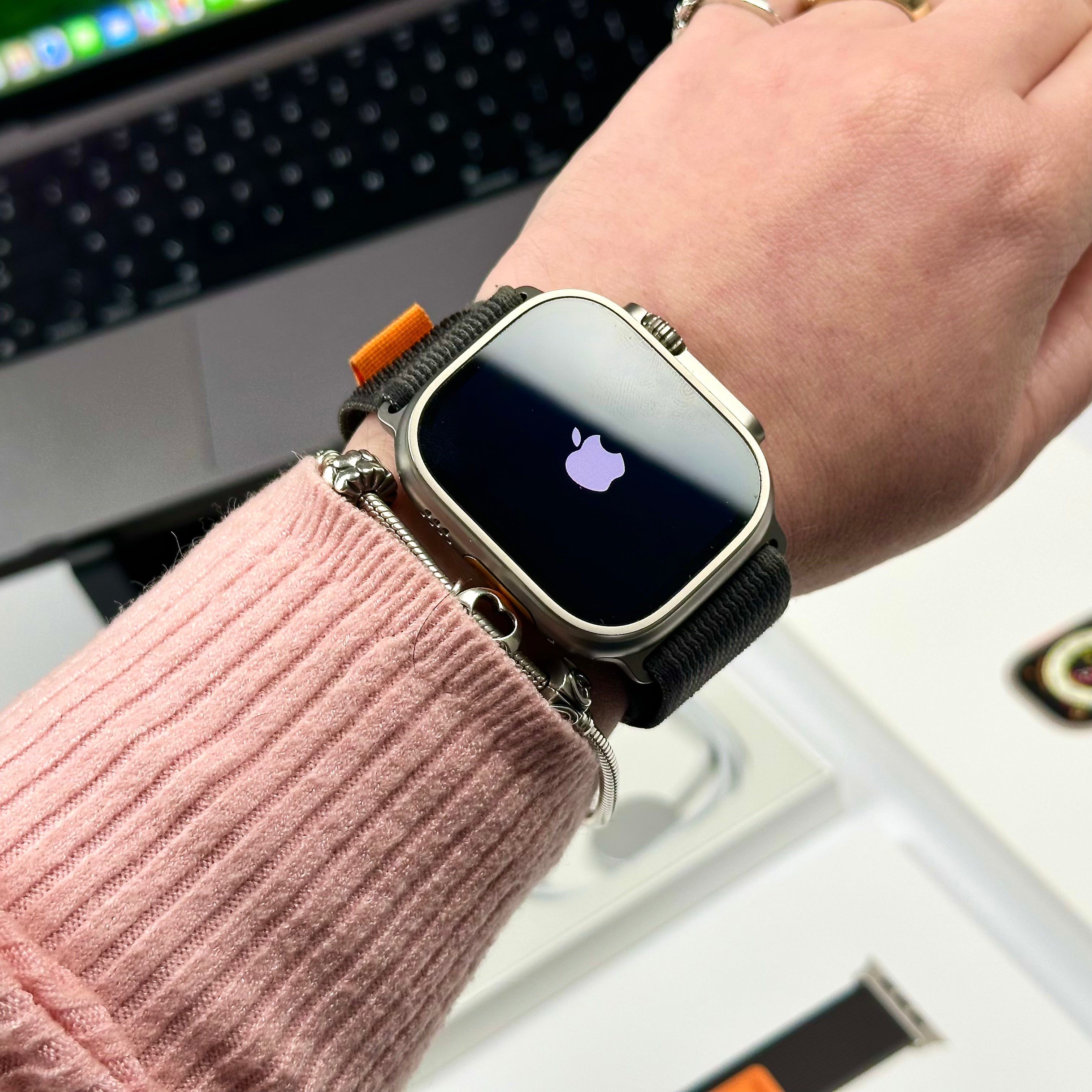 2022 Apple Watch Ultra (49mm, Titanium with Black/Grey Trail Loop, GPS & Cellular) - Pre Owned / 3 Month Warranty - Mac Shack
