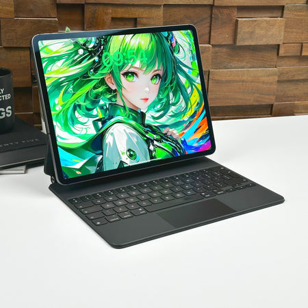 Combo Deal 2020 12.9-inch Apple iPad Pro 4th Gen (1TB, Wifi & Cellular, Space Gray) + Apple Magic Keyboard - Pre Owned / 3 Month Warranty - Mac Shack