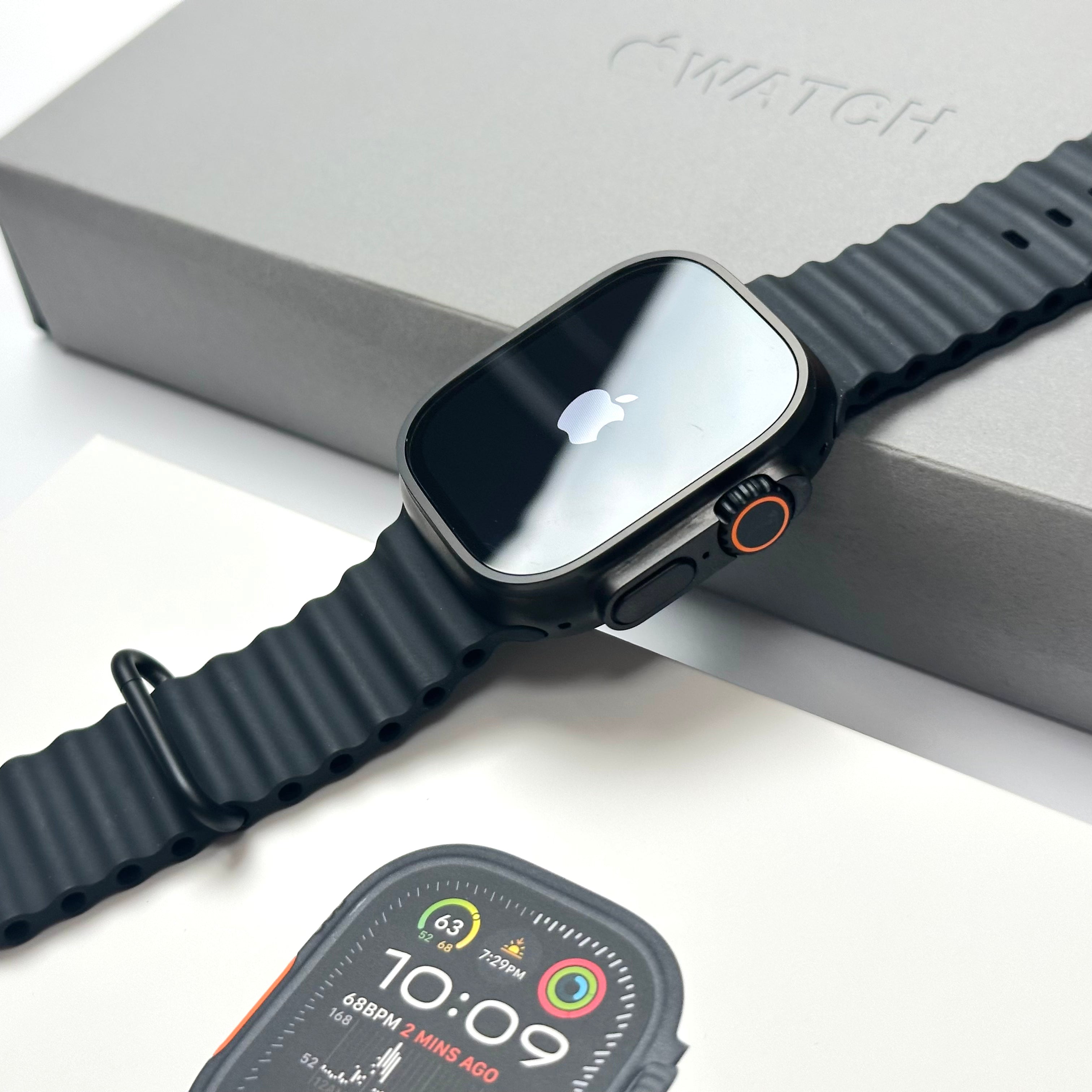 Apple Watch Ultra 2 (49mm, Black Titanium with Black Ocean Band, GPS & Cellular) - Pre Owned / Apple Limited Warranty - Mac Shack