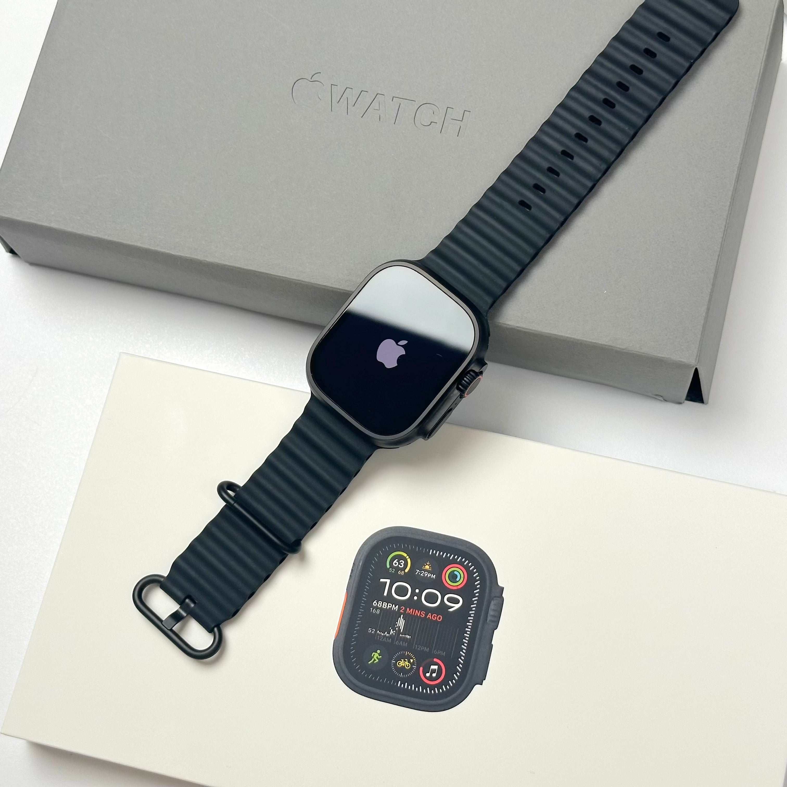 Apple Watch Ultra 2 (49mm, Black Titanium with Black Ocean Band, GPS & Cellular) - Pre Owned / Apple Limited Warranty - Mac Shack