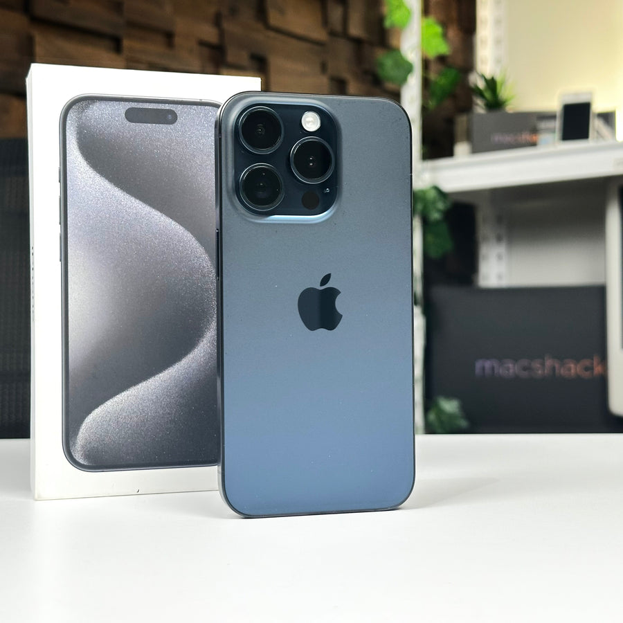 iPhone 15 Pro 256GB Blue Titanium (2023) - Pre-Owned - Mac Shack