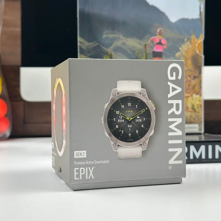 Garmin epix™ Gen 2 Sapphire (47mm, White Titanium with Carerra White Silicone Band) - Pre Owned / 3 Month Warranty - Mac Shack