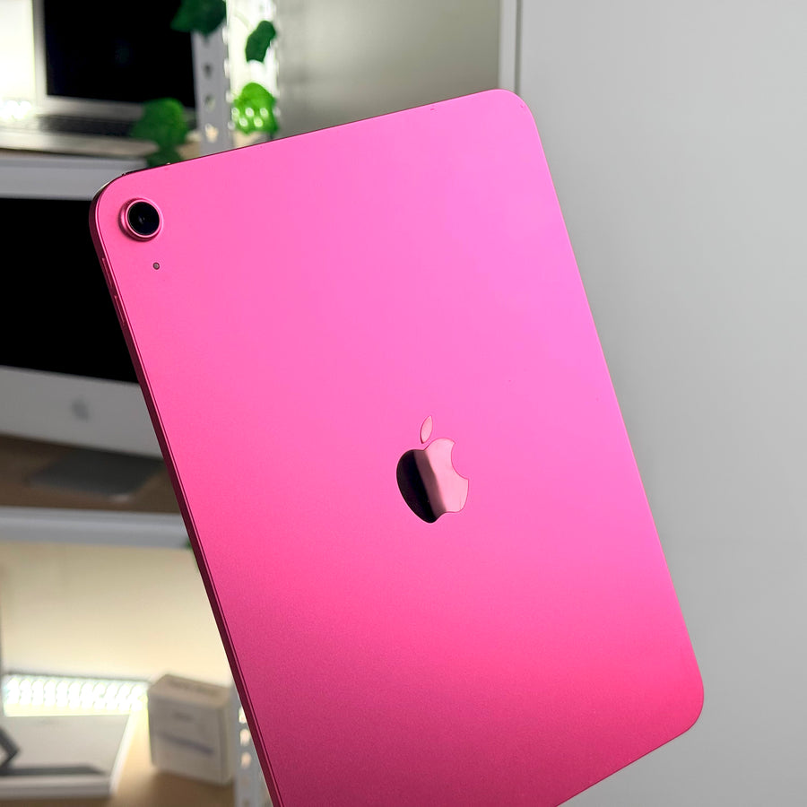 Pre-owned iPad 11-inch A16 Pink back view with Apple logo and rear camera - MacShack