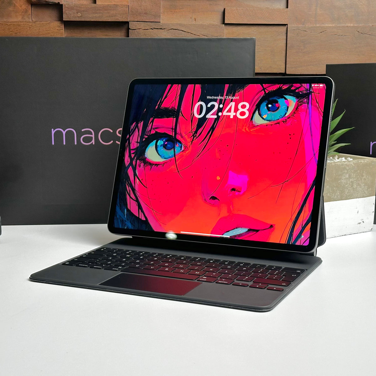 Combo Deal 2021 12.9-inch Apple iPad Pro 5th Gen M1 (256GB, Wifi, Space Gray) + Apple Magic Keyboard - Pre Owned / 3 Month Warranty - Mac Shack