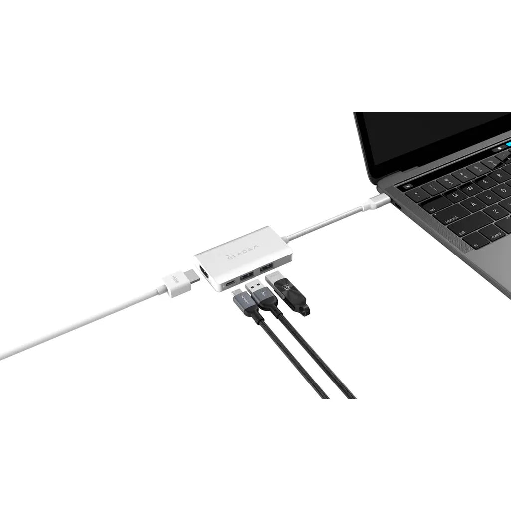 Adam Elements CASA HUB A01M 4 Port USB-C HUB - Silver
