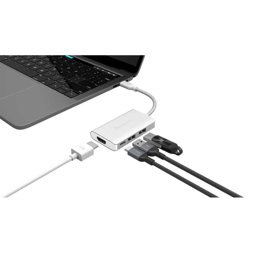 Adam Elements CASA HUB A01M 4 Port USB-C HUB - Silver