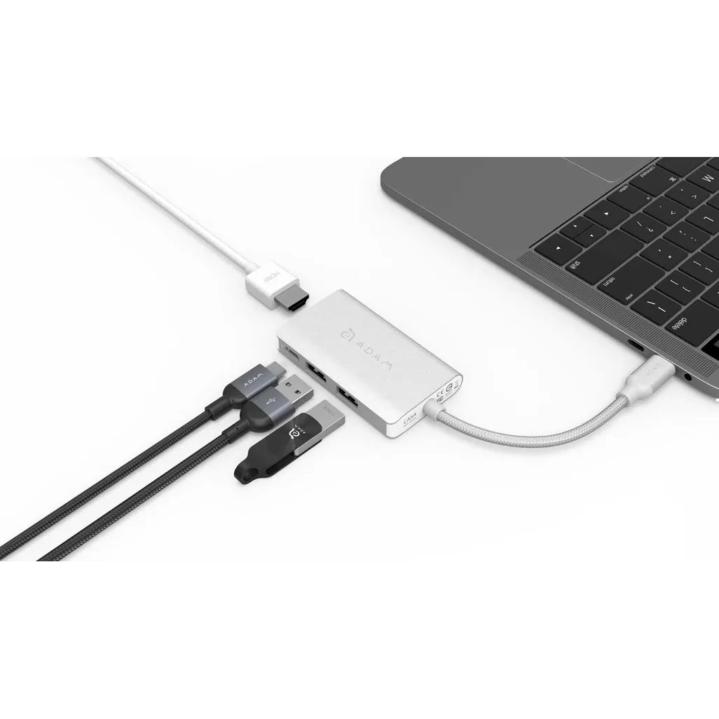 Adam Elements CASA HUB A01M 4 Port USB-C HUB - Silver