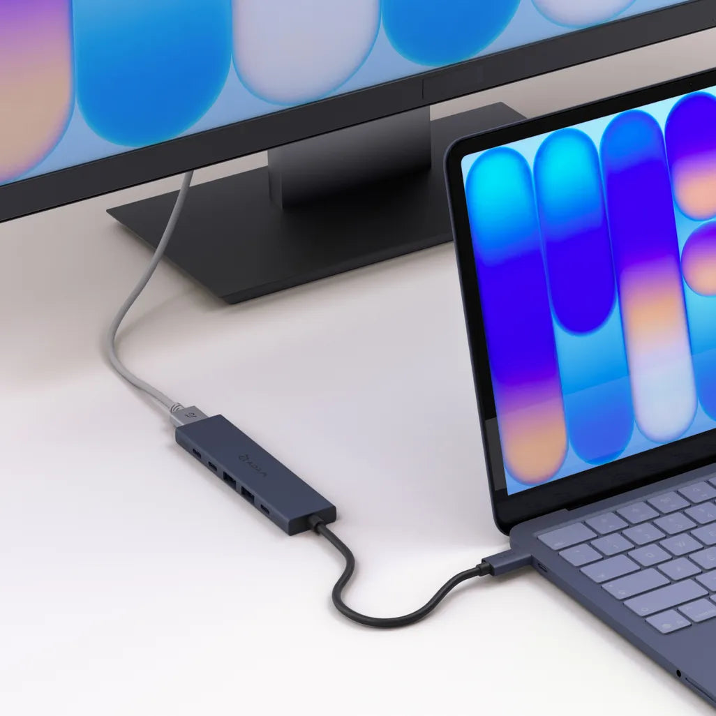 Adam Elements DE06 - USB-C 6-in-1 Multifunction Hub - Blue, view 5