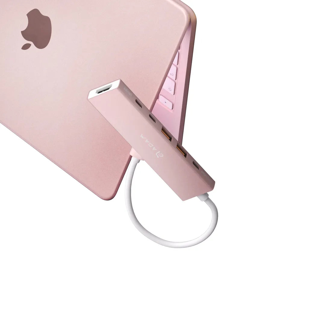 Adam Elements DE06 - USB-C 6-in-1 Multifunction Hub - Pink, view 3