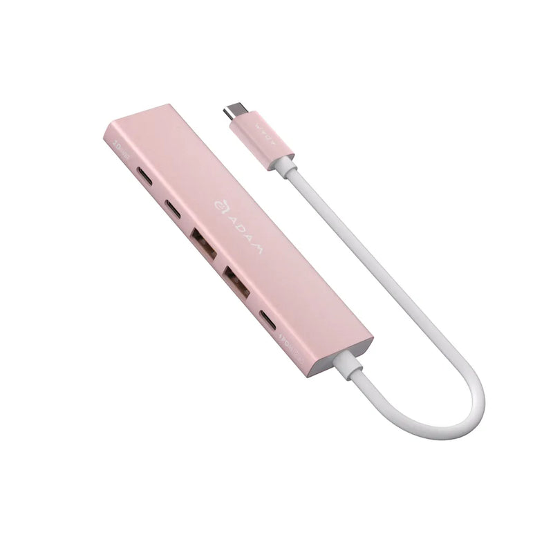 Adam Elements DE06 - USB-C 6-in-1 Multifunction Hub - Pink
