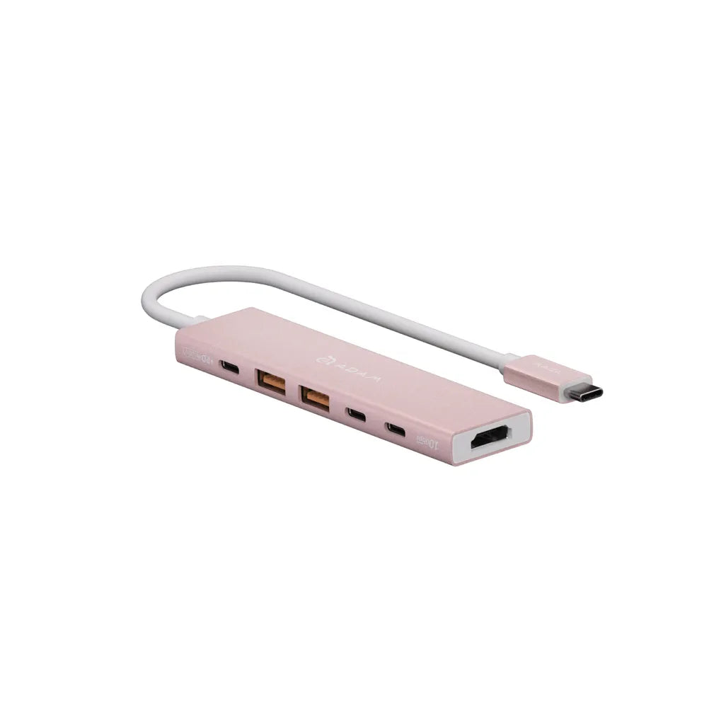 Adam Elements DE06 - USB-C 6-in-1 Multifunction Hub - Pink, view 6