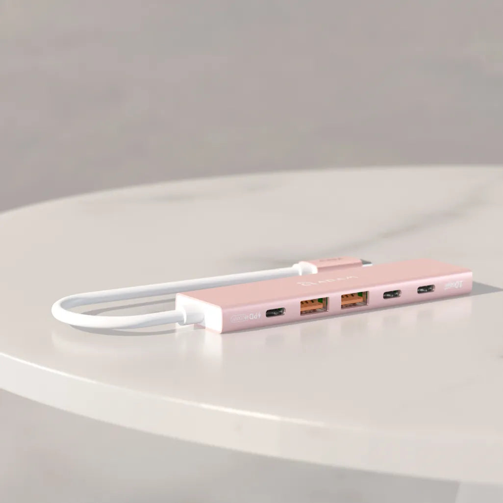 Adam Elements DE06 - USB-C 6-in-1 Multifunction Hub - Pink, view 8