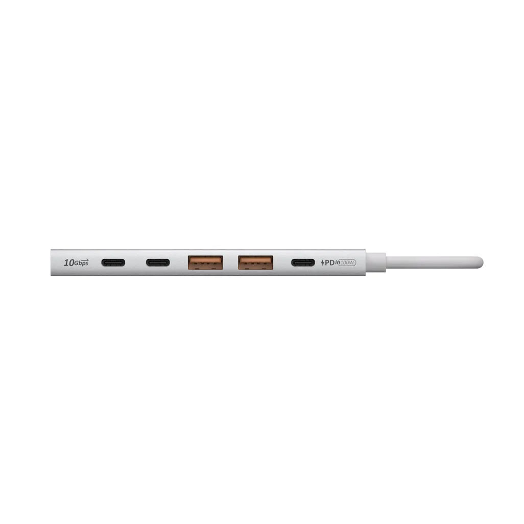 Adam Elements DE06 - USB-C 6-in-1 Multifunction Hub - Silver, view 5