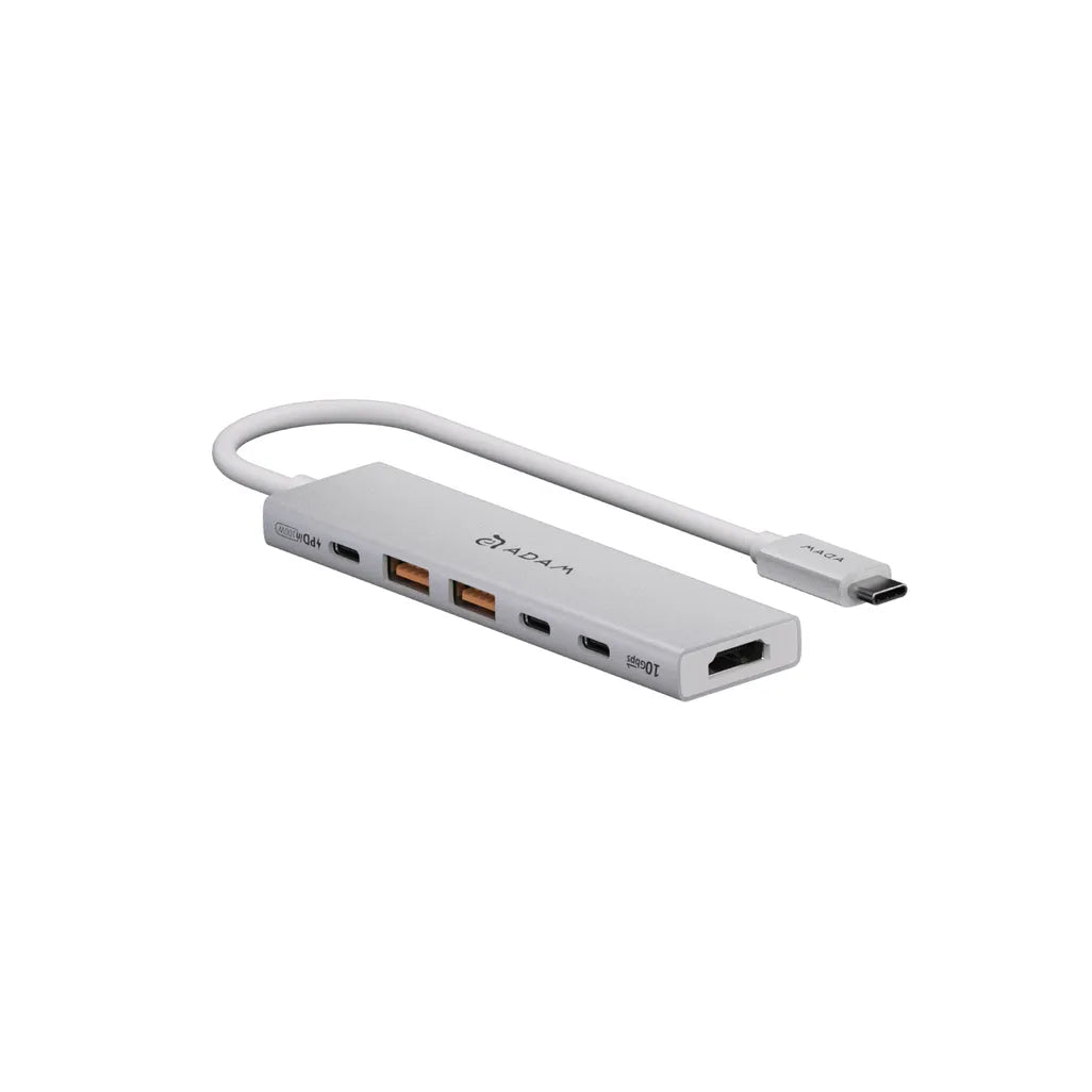 Adam Elements DE06 - USB-C 6-in-1 Multifunction Hub - Silver, view 4