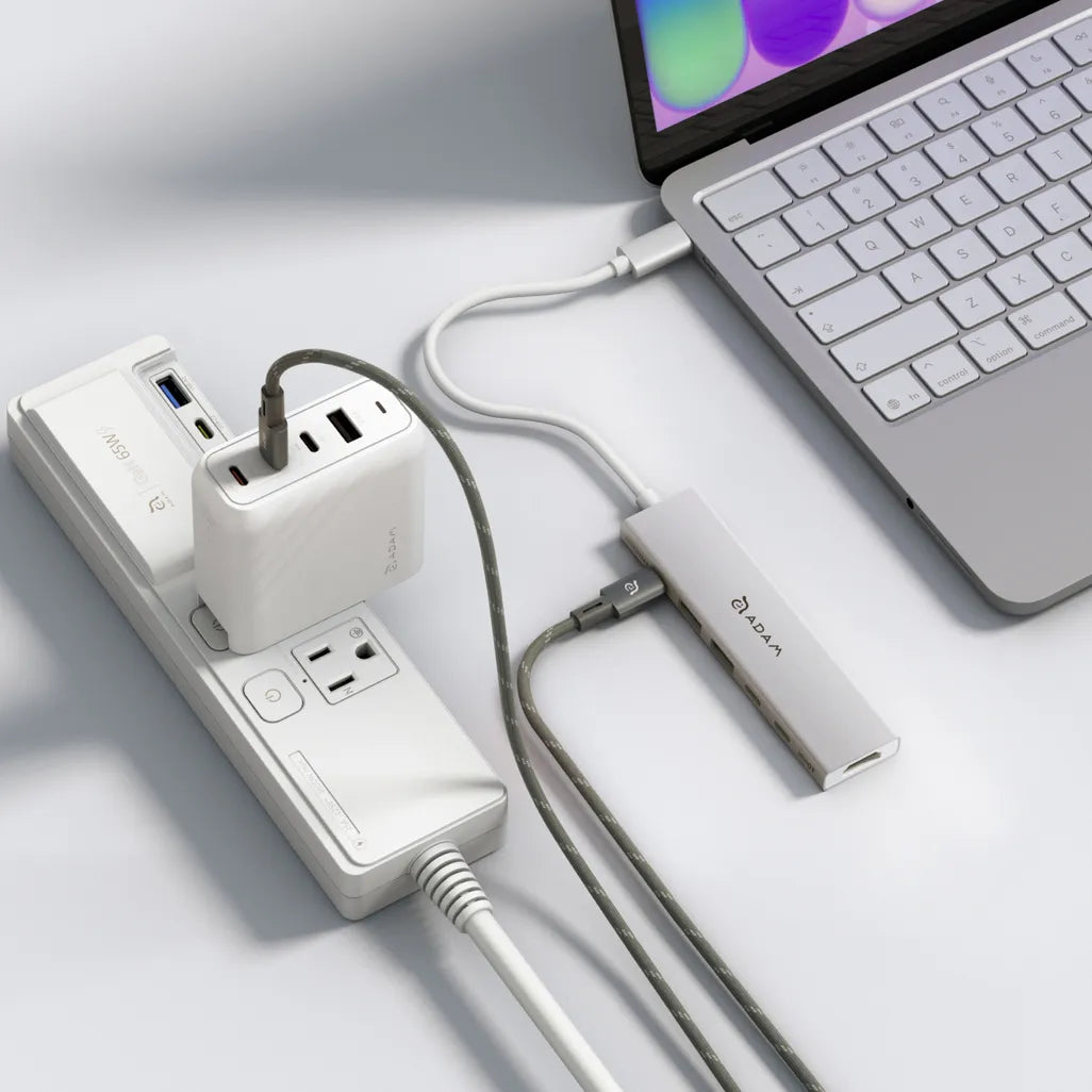 Adam Elements DE06 - USB-C 6-in-1 Multifunction Hub - Silver, view 7