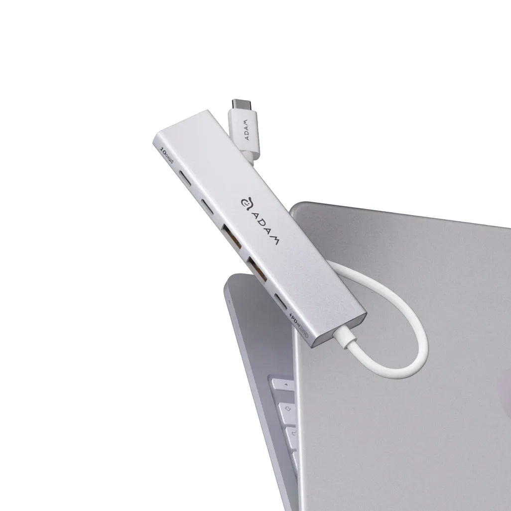 Adam Elements DE06 - USB-C 6-in-1 Multifunction Hub - Silver, view 6