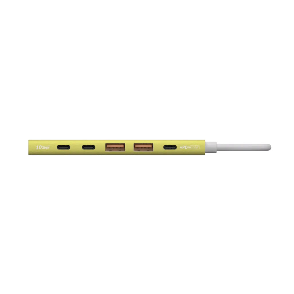 Adam Elements DE06 - USB-C 6-in-1 Multifunction Hub - Yellow, view 8