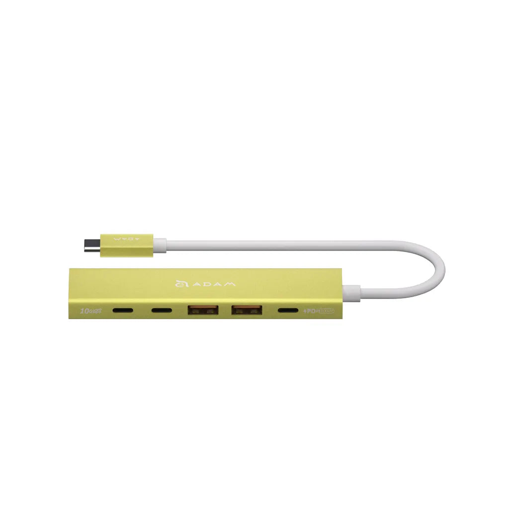 Adam Elements DE06 - USB-C 6-in-1 Multifunction Hub - Yellow, view 2