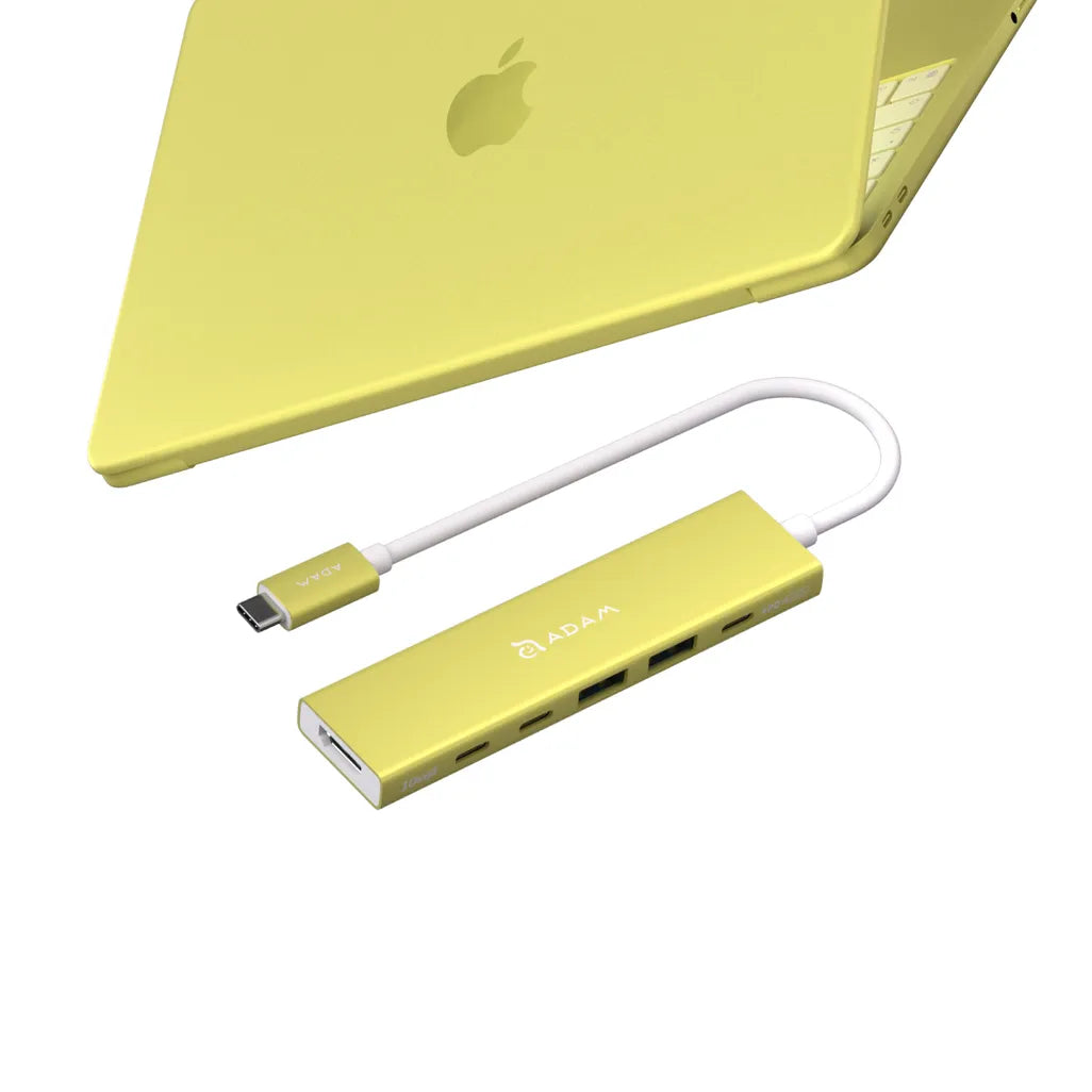 Adam Elements DE06 - USB-C 6-in-1 Multifunction Hub - Yellow, view 5