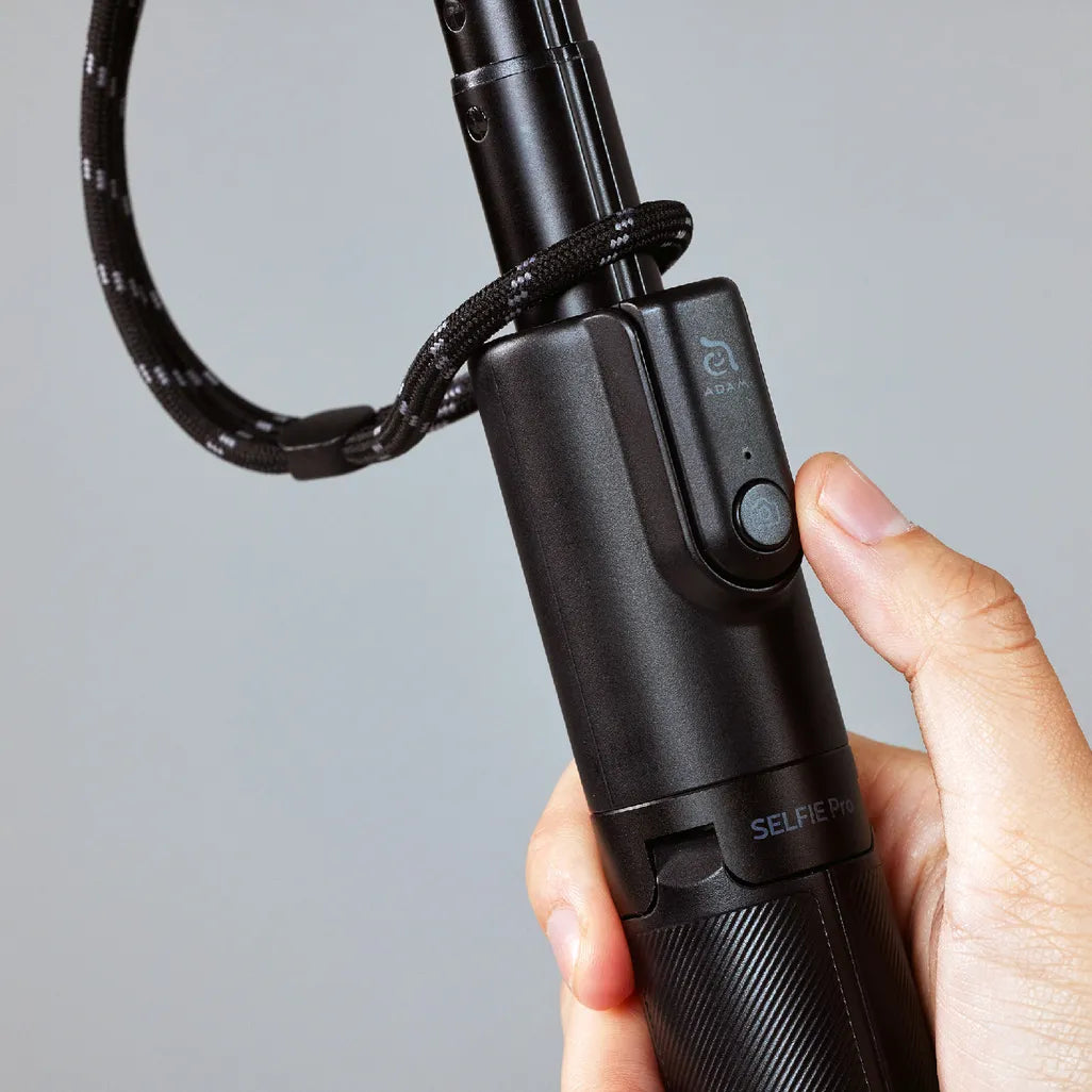 Adam Elements SELFIE Pro Wireless Bluetooth Tripod Selfie Stick & LED Light - Black, view 3