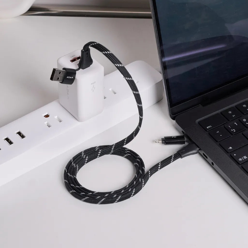 Adam Elements PeAk MF401 - 4-in-1 60W Magnetic Flat Charging Cable