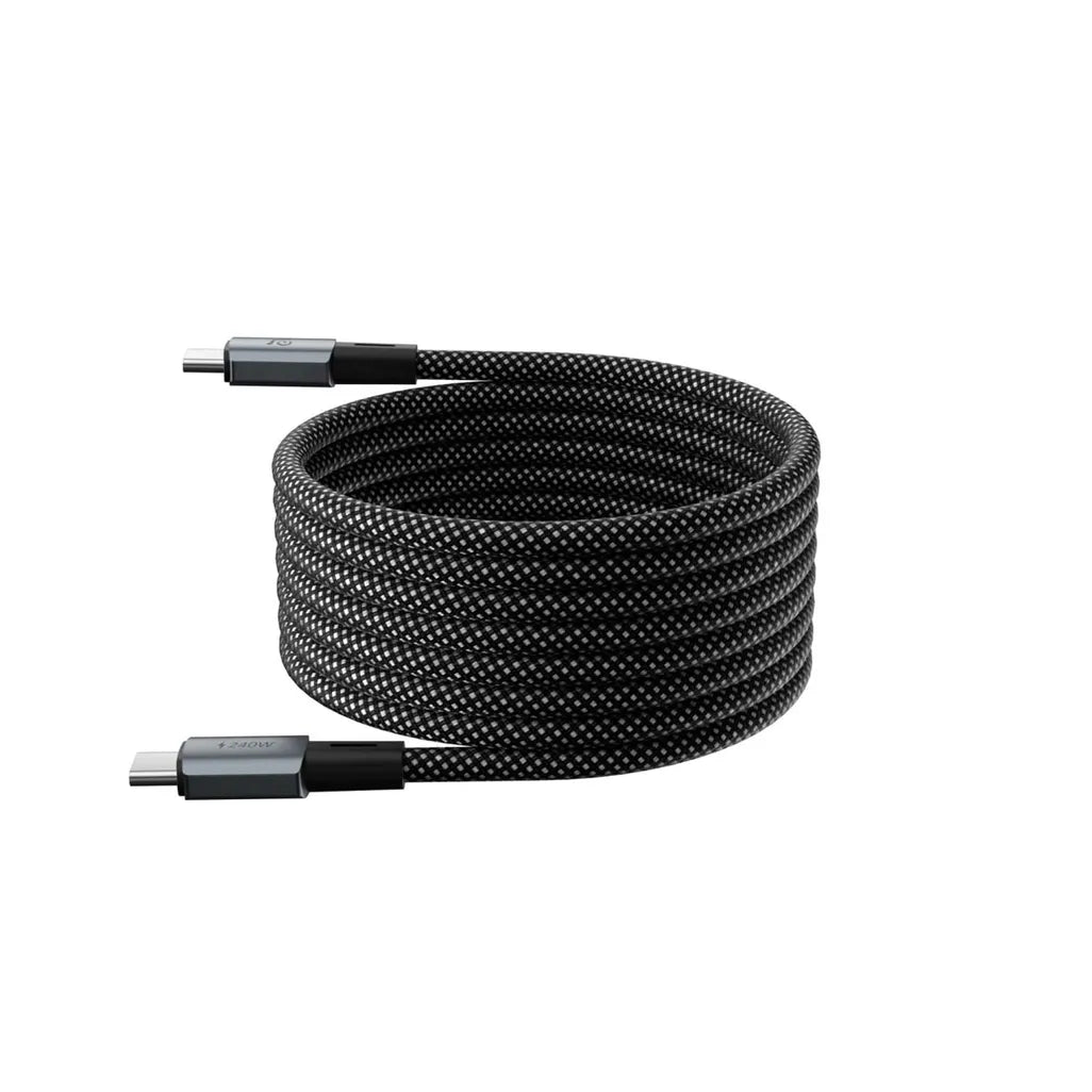 Adam Elements CASA MP200 - USB-C to USB-C 240W Magnetic Charging Cable 200cm - Black