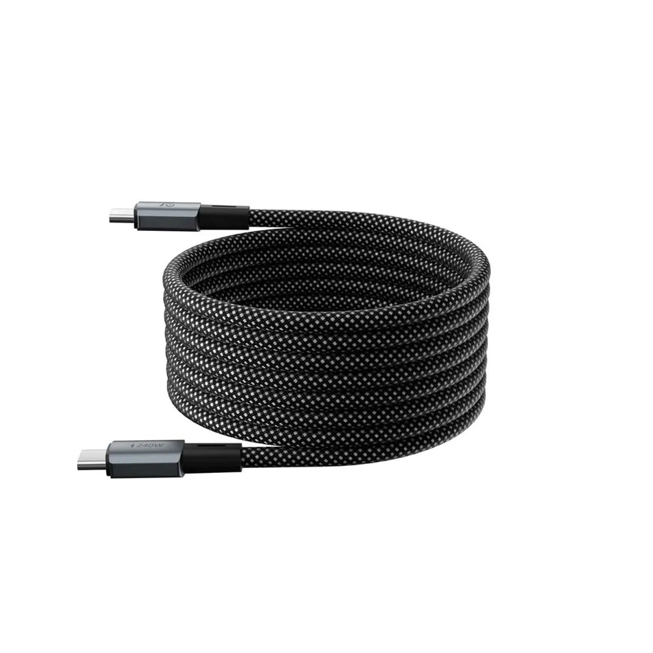 Adam Elements CASA MP200 - USB-C to USB-C 240W Magnetic Charging Cable 200cm - Black