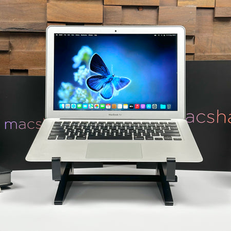 2017 Apple MacBook Air 13-inch in Silver - full view from the front showing the keyboard and display