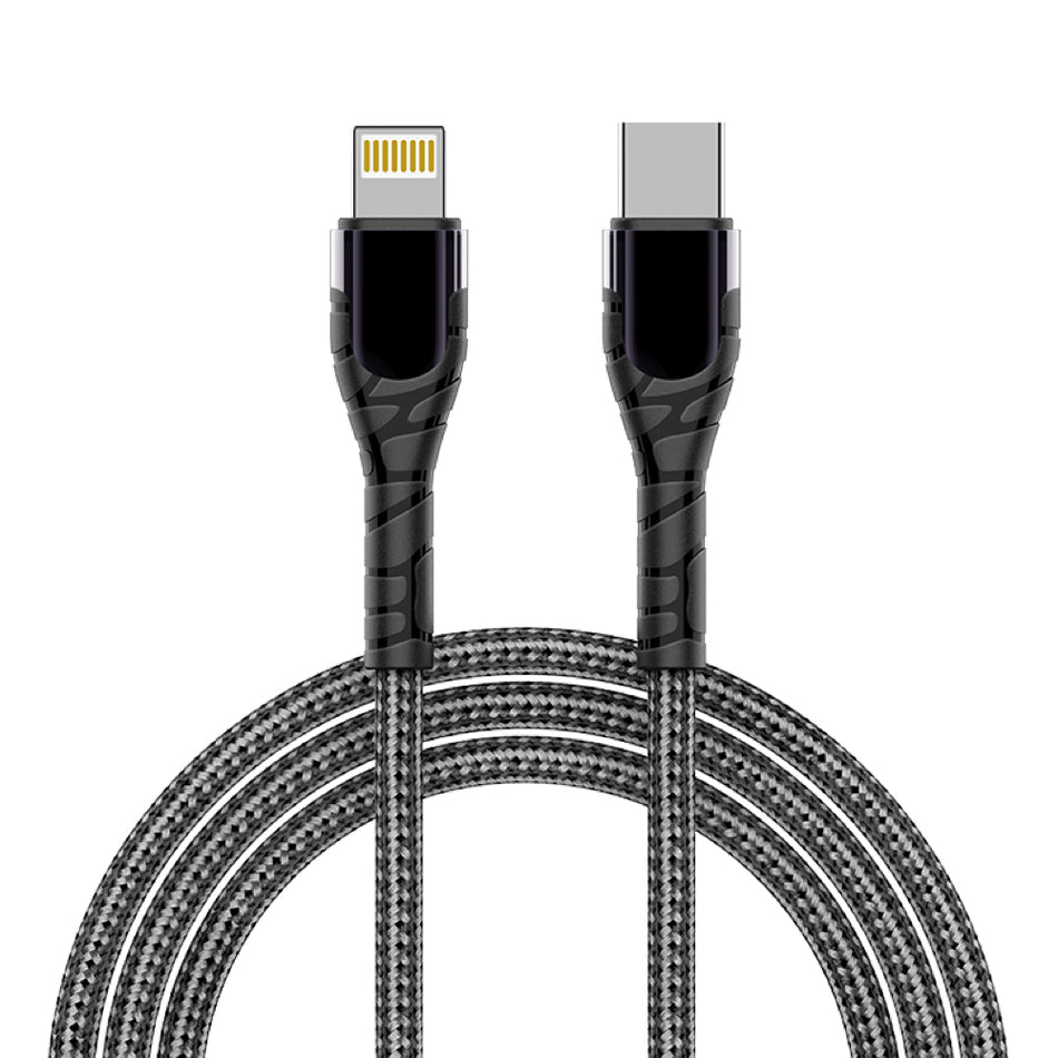 APPACS PD USB-C to Lightning Cable - Black