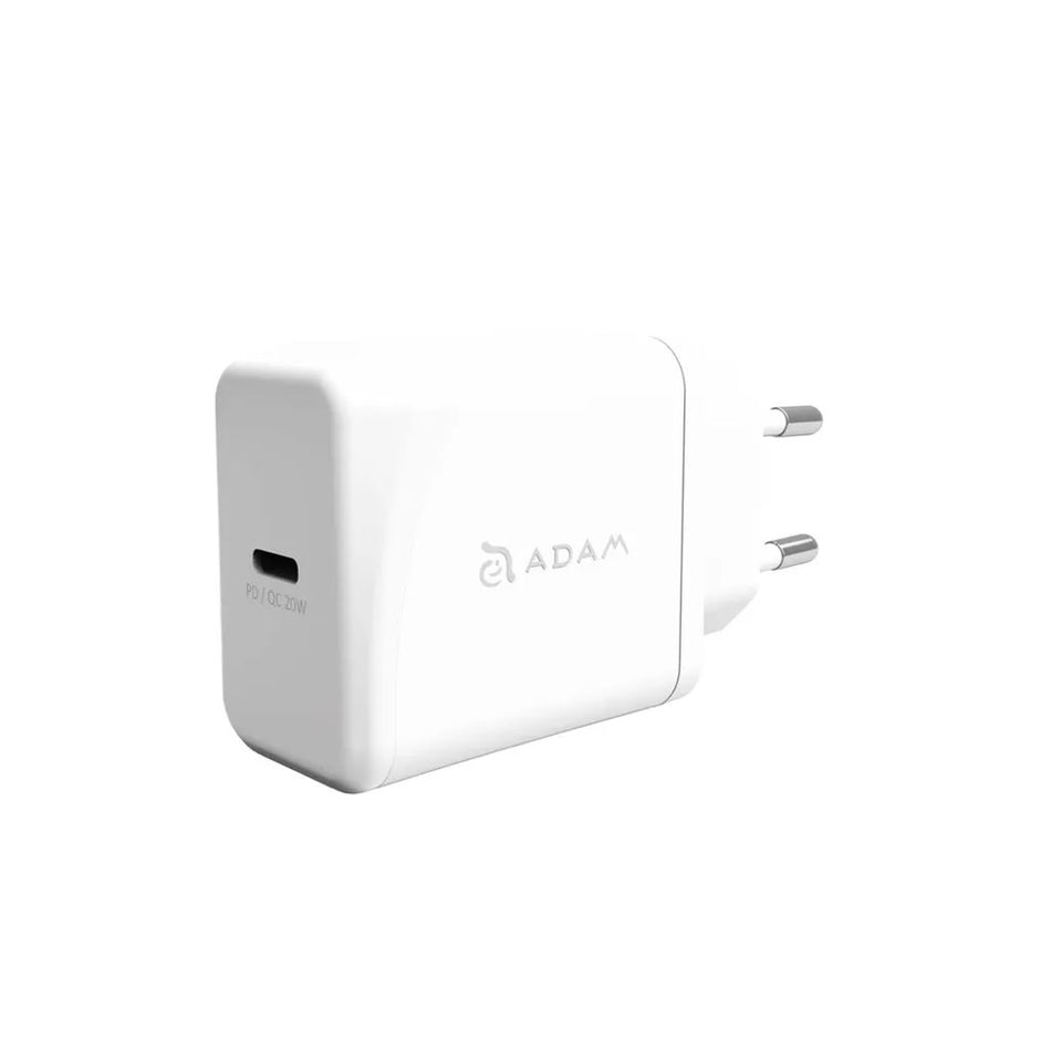 Adam Elements OMNIA F1 20w USB-C Wall Charger - White