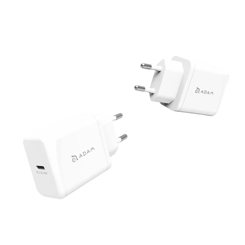 Adam Elements OMNIA F1 20w USB-C Wall Charger - White