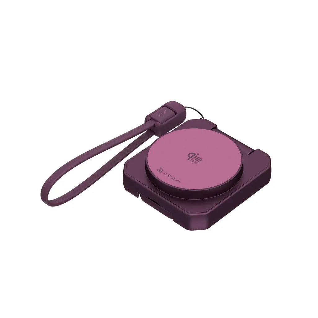 Adam Elements MAG 25 Qi2 25W 2-in-1 Pocket Charging Stand – Burgundy