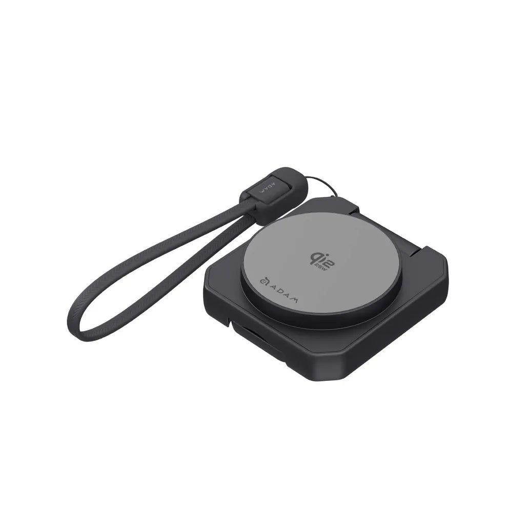 Adam Elements MAG 25 Qi2 25W 2-in-1 Pocket Charging Stand – Grey