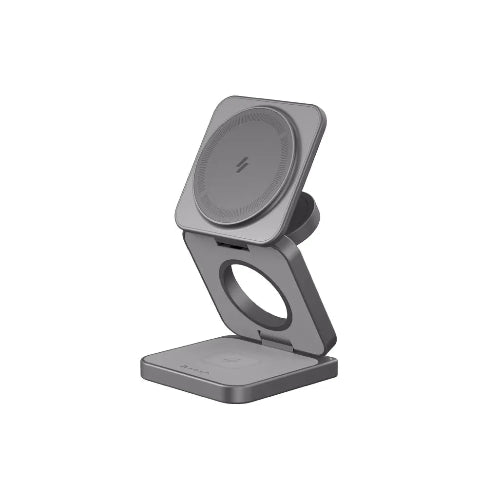 Adam Elements Mag 3 Pro - Qi2 3-in-1 Foldable Charging Station - Space Grey