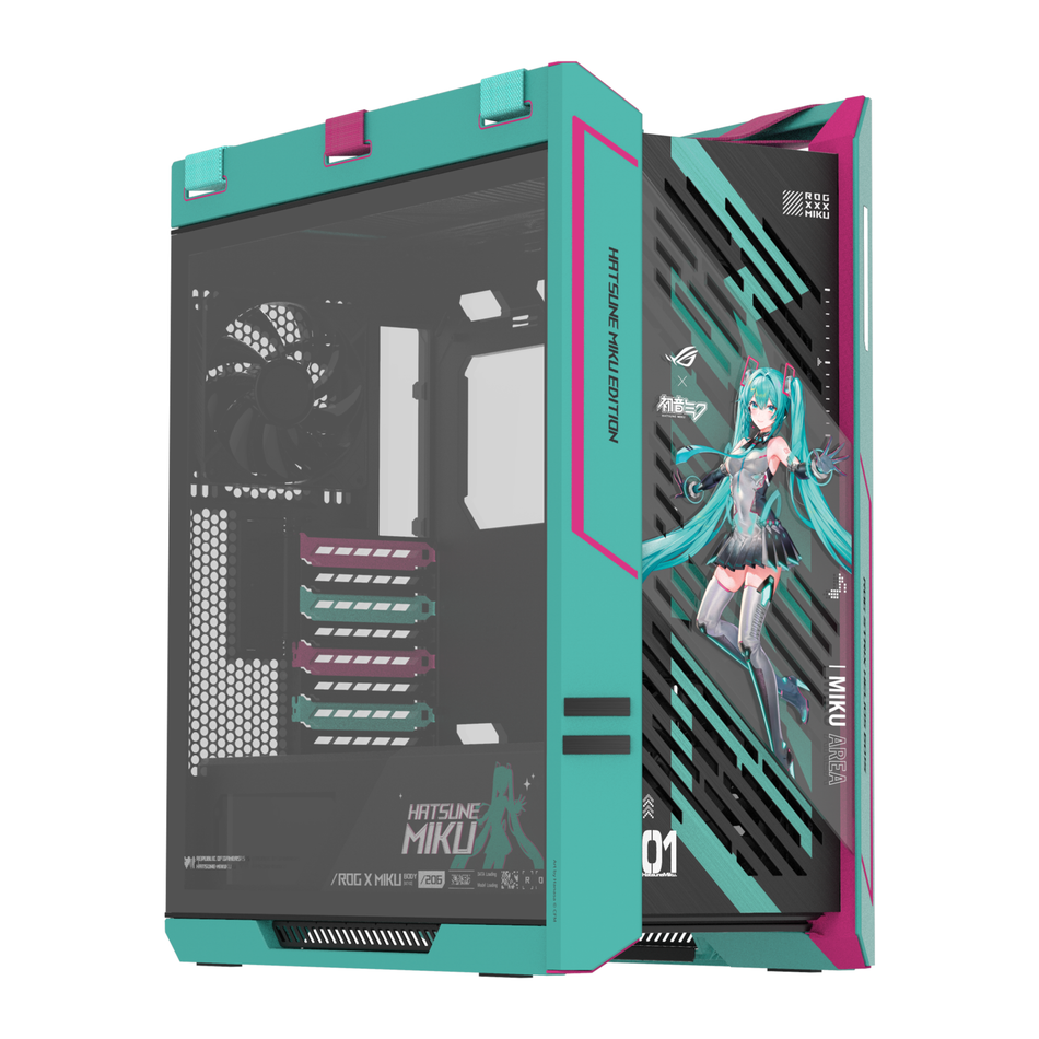 PCBuilder ASUS X MIKU Gaming Desktop PC - AMD Ryzen 7 9800X3D 2TB SSD 32GB RAM RTX 5080 Win 11 Home