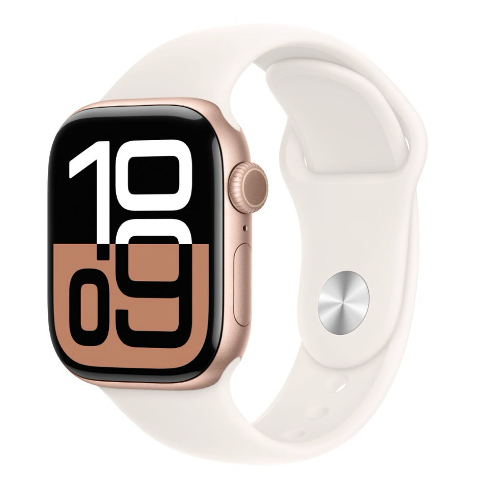 2024 Apple Watch Series 10 (46mm, Rose Gold Aluminium with Light Blush Sports Band, GPS & Cellular) - New / 1 Year Apple Warranty