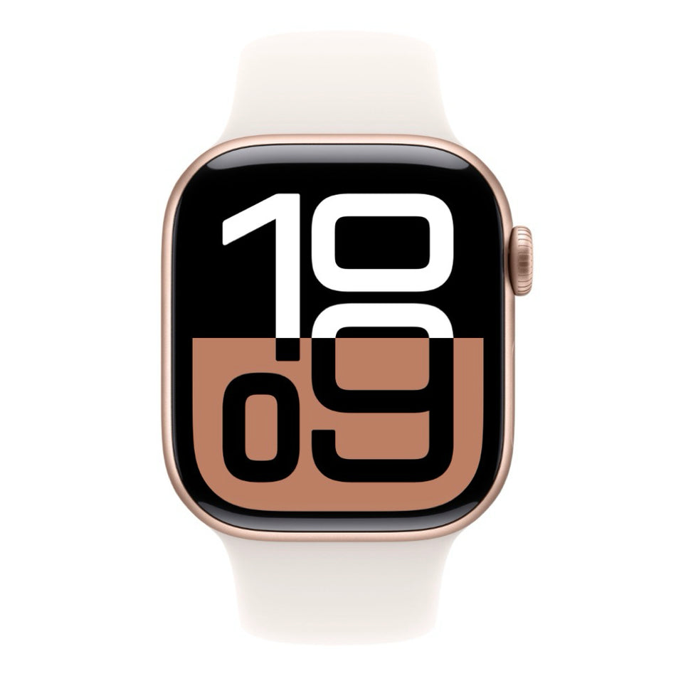 2024 Apple Watch Series 10 (46mm, Rose Gold Aluminium with Light Blush Sports Band, GPS & Cellular) - New / 1 Year Apple Warranty